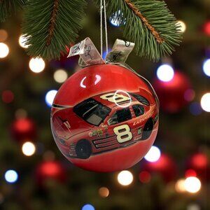 Dale Earnhardt Jr #8 NASCAR 4" Red Christmas Ornament From 2004